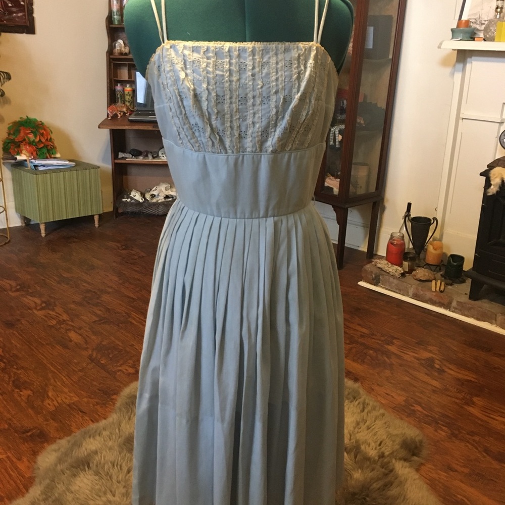 1950’s Handmade Pale Blue Dress